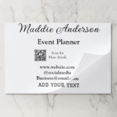 イベントプランナー追加名Q Rコード詳細webサイトem ペーパーパッド (折り畳み)