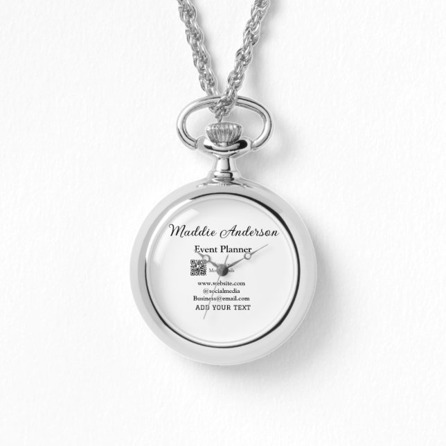 イベントプランナー追加名Q Rコード詳細webサイトem 腕時計 (正面)