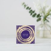 イベントプランナー音楽メディアファッションブロガー海軍 スクエア名刺 (スタンド正面)