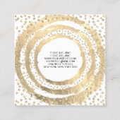 イベントプランナー音楽メディアファッションブロガーBrown スクエア名刺 (裏面)