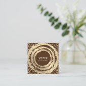 イベントプランナー音楽メディアファッションブロガーBrown スクエア名刺 (スタンド正面)