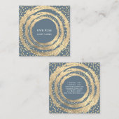 イベントプランナー音楽メディアファッションブロガーSmoky スクエア名刺 (正面/裏面)