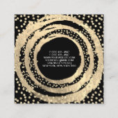 イベントプランナー音楽メディアファッションBlogger Red スクエア名刺 (裏面)