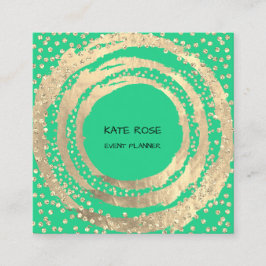 イベントプランナー音楽メディアファッションBloggerMint Gree スクエア名刺