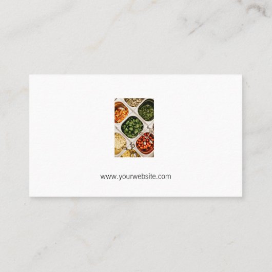 イベントプランナー | ケータリングサービス | ビュッフェ 予約カード (裏面)