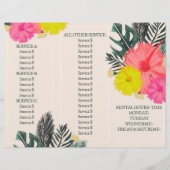 イベントプランナー・デコレーター料金　花のカタログ チラシ (正面)