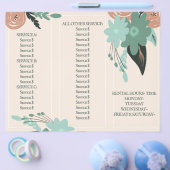 イベントプランナー デコレーター 価格 ボタニカル パンフレット チラシ (シングル)