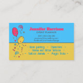 イベントプランナー – ブライトカラフルイラストレーション 名刺 (裏面)