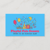 イベントプランナー – ブライトカラフルイラストレーション 名刺 (正面)