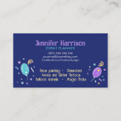 イベントプランナー – ブライトカラフルイラストレーション 名刺 (裏面)