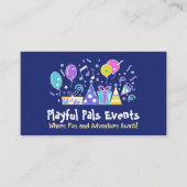 イベントプランナー – ブライトカラフルイラストレーション 名刺 (正面)