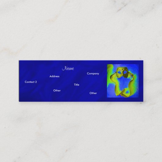 イベントプランナー – 仮装 スキニー名刺 (正面)