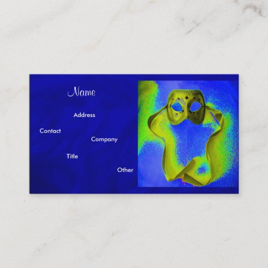 イベントプランナー – 仮装 名刺 (正面)