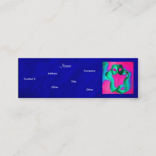 イベントプランナー – 仮装I スキニー名刺 (正面)