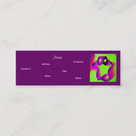イベントプランナー – 仮装II スキニー名刺 (正面)