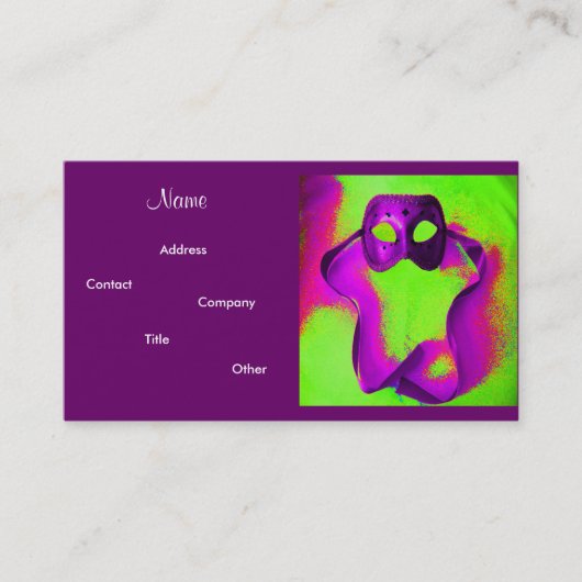 イベントプランナー – 仮装II 名刺 (正面)