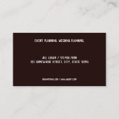 イベントプランナー 名刺 (裏面)