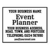 イベントプランナー（名前、住所など） ラバースタンプ (インプリント)