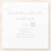 イベントプランナー 追加 名前 QRコード 詳細 ウェブサイトを追加 ガラスコースター (裏面)