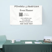 イベントプランナー 追加 名前 QRコード 詳細 ウェブサイトを追加 横断幕 (トレードショー)