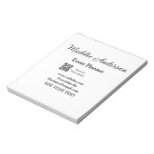 イベントプランナー 追加 名前 QRコード 詳細 ウェブサイト エム ノートパッド (回転)