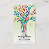 イベントプランナーQRコードグリーン名刺 名刺 (正面)