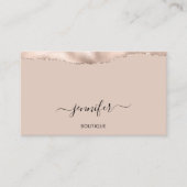 イベントプランナーQRコード粉末赤面ミニマリズム 名刺 (正面)