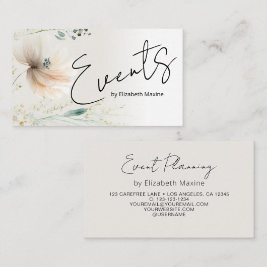 イベントプランニンモダングボー 名刺 (正面/裏面)