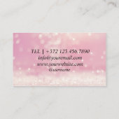 イベントプランニン輝くクモダン・ビジネス・カード 名刺 (裏面)