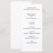 イベントプログラムテンプレート プログラム (正面/裏面)