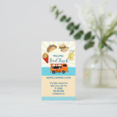 イベントホットドッ結婚グ·フード·トラック·ケータリング 名刺 (スタンド正面)