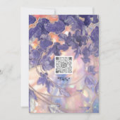 イベントホログラフィモダンックリーフリースQRロゴ 招待状 (正面)