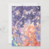 イベントホログラフィモダンックリーフリースQRロゴ 招待状 (裏面)