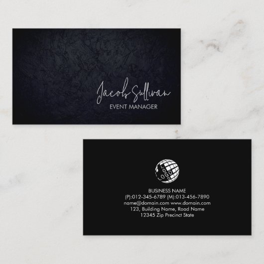 イベントマネージャプロモーションマーケティング 名刺 (正面/裏面)