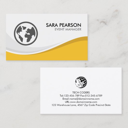 イベントマネージャマーケティングプロモーション 名刺 (正面/裏面)