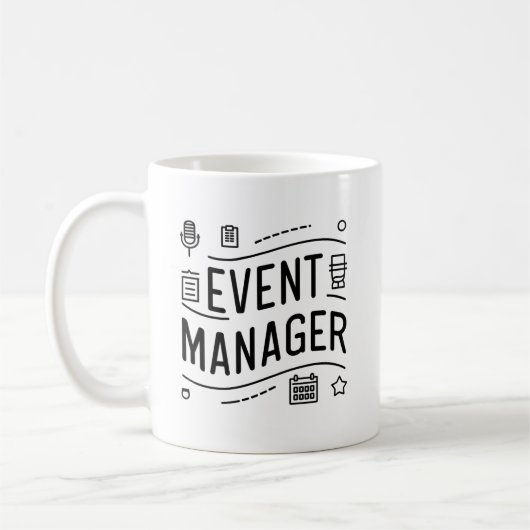 イベントマネージャーの昇進おめでとう コーヒーマグカップ (左)
