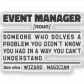 イベントマネージャ名詞定義管理スペシャリスト シール (正面)