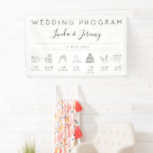 イベントモダンのテンプレートバ結婚ナーの順序 横断幕 (インサイチュ)