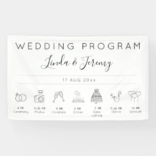 イベントモダンのテンプレートバ結婚ナーの順序 横断幕
