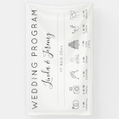 イベントモダンのテンプレートバ結婚ナーの順序 横断幕 (縦)