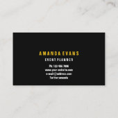 イベントモダンイエロードット紙吹雪スパークリライト 名刺 (裏面)