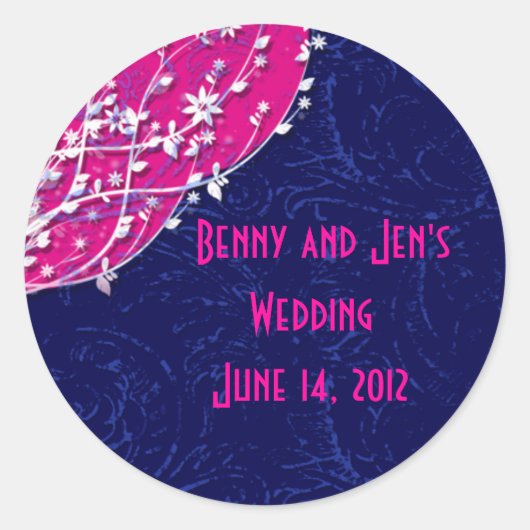 イベントリマインダーステッカスタマイズカー ラウンドシール (正面)