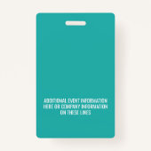 イベントロゴの名前を付ける – STAFF バッジ (裏面)