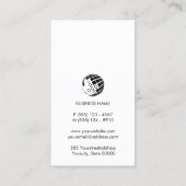 イベント主催フェイク金ゴールドストライプ 名刺 (裏面)