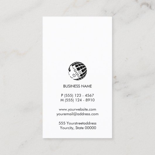 イベント主催フェイク金ゴールドストライプ 名刺 (裏面)