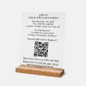 イベント事業の卓上看板の宣伝 アクリルサイン (傾斜)