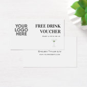 イベント企業のドリンク券会社ロゴカード (デスク)