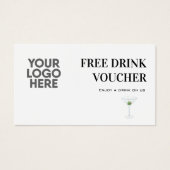 イベント企業のドリンク券会社ロゴカード (正面)