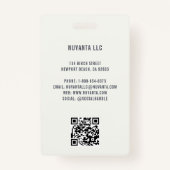 イベント会議ビジ企業のネスID名 バッジ (裏面)