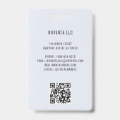 イベント会議企業ののビジネス青ID名 バッジ (裏面)